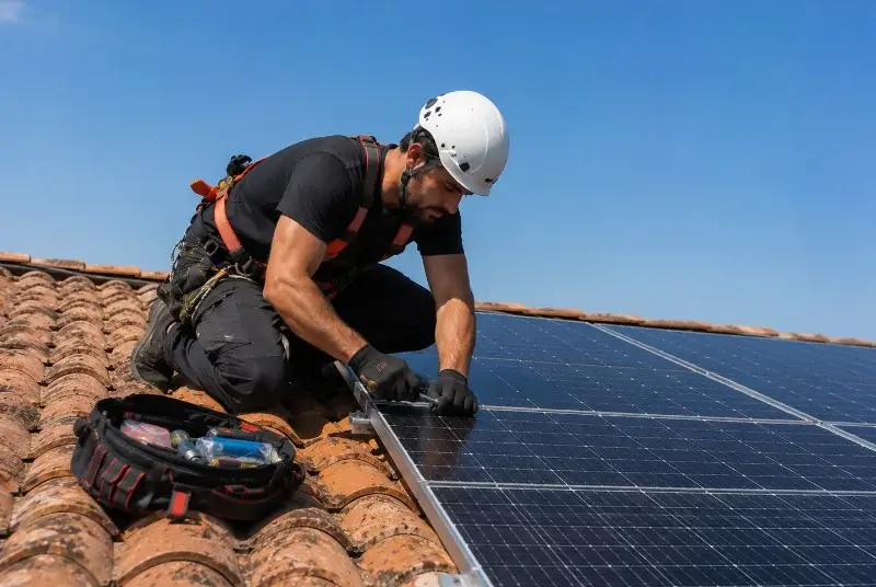 Maintenance et monitoring de panneaux solaires à Ornex