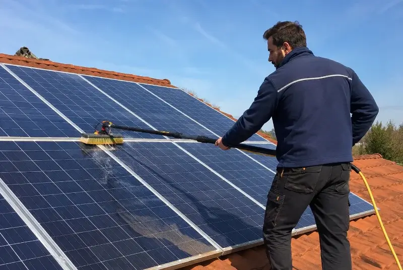 Nettoyage et entretien de panneaux solaires à Ornex